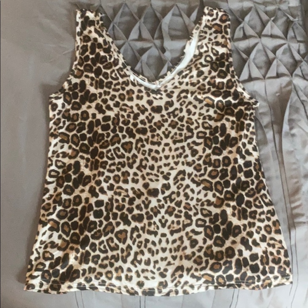 Leopard print tank